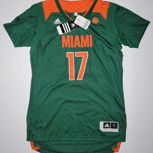 Adidas Miami Hurricanes Basketball Jersey #17 SAMPLE RARE PROMO NWT Size Large